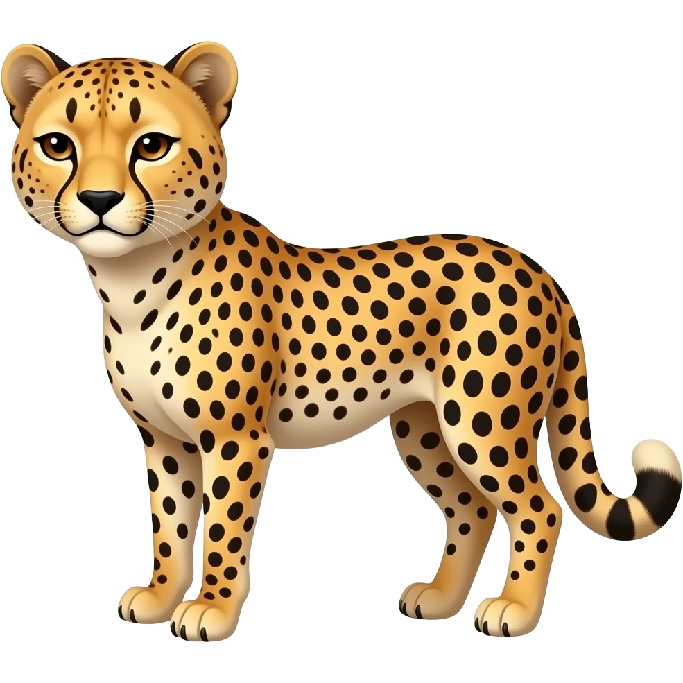 sad cheetah emoji