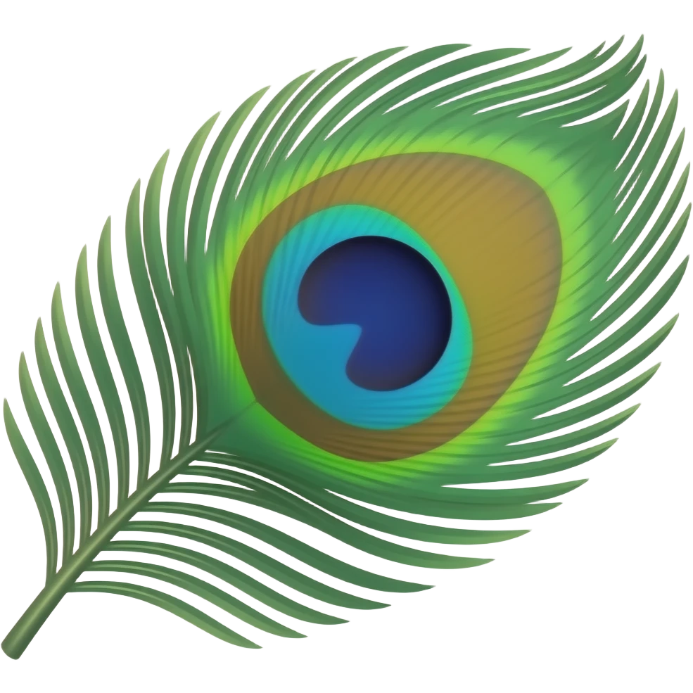 I want peacock feather emoji emoji