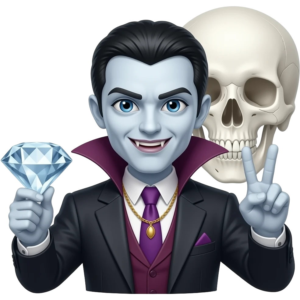 ☠️💎🧛✌️ emoji