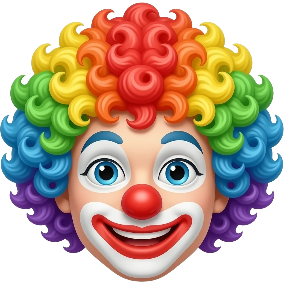 clown wig emoji