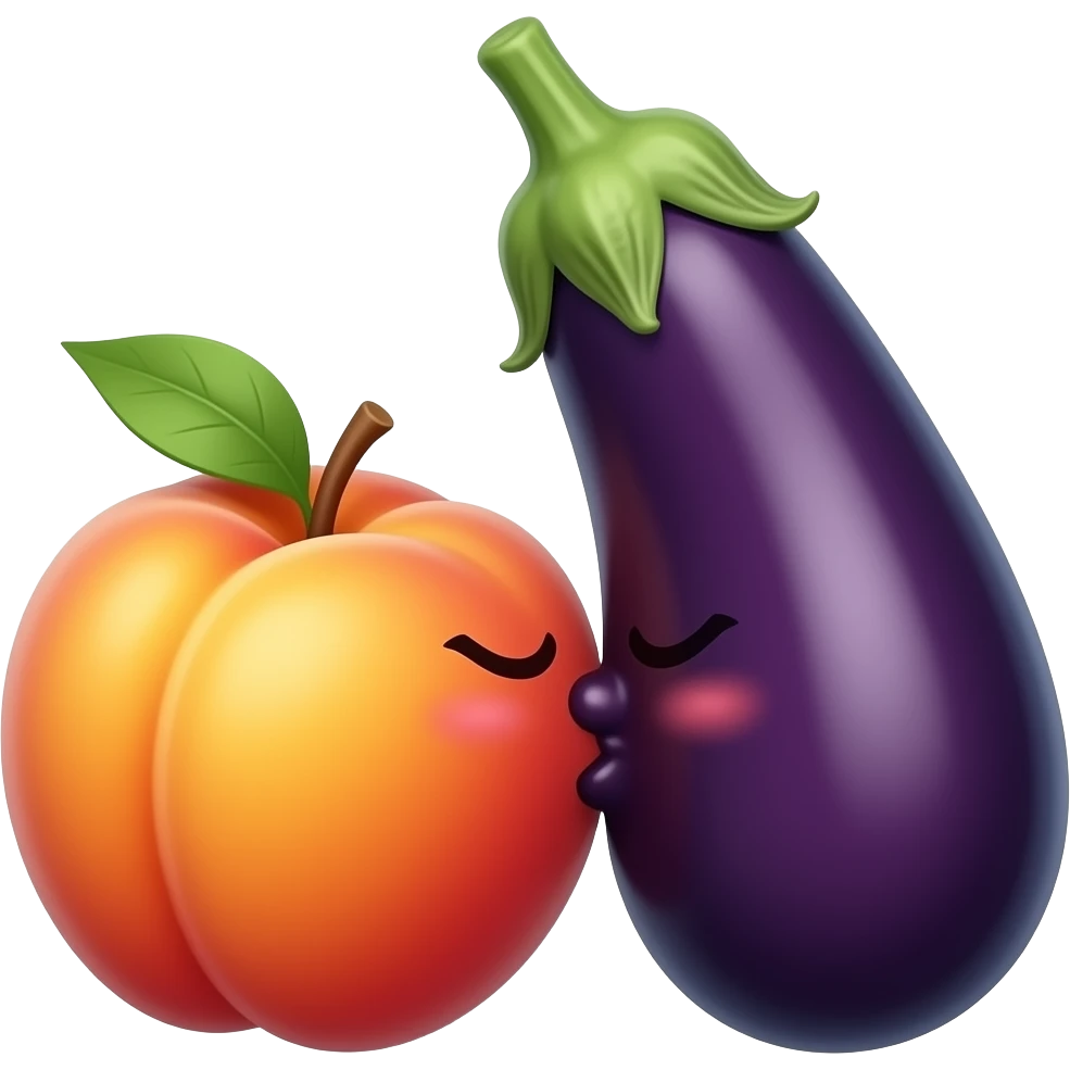 🍑🍆💋 emoji