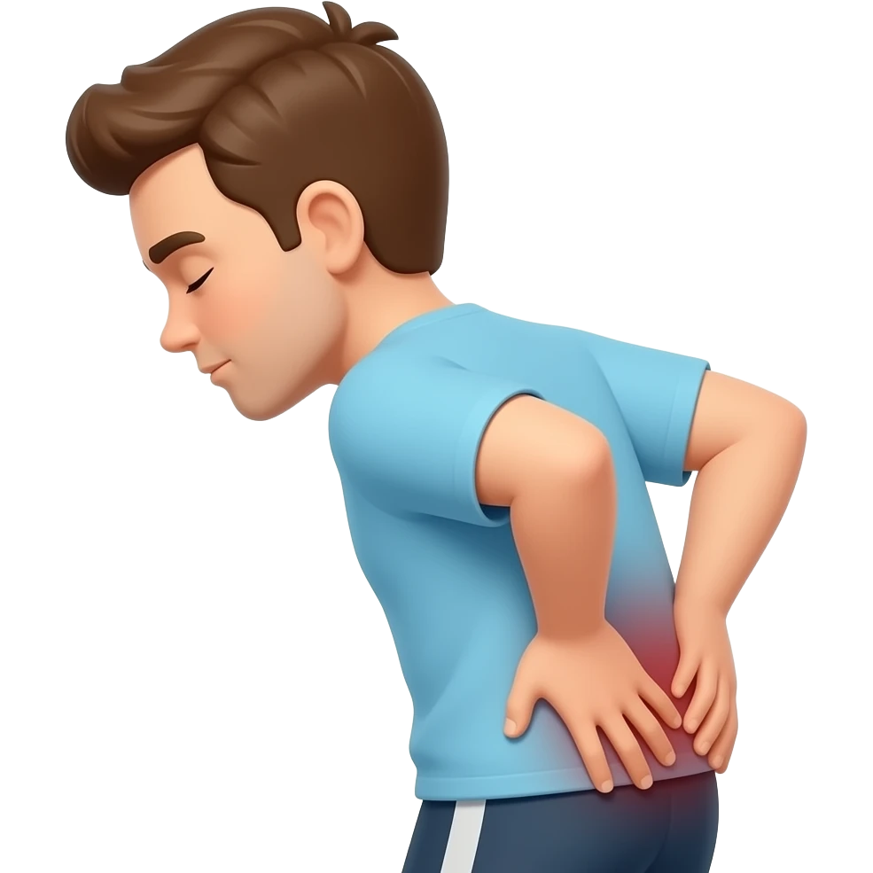 mal parado dolor de espalda emoji