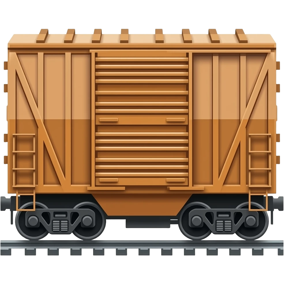 Hopper Car Train emoji