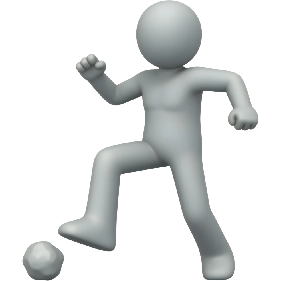 stickman is stomping emoji
