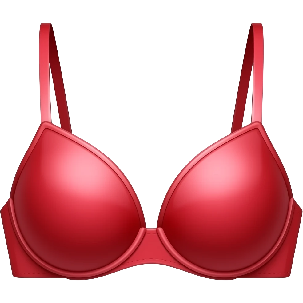 a red bra emoji