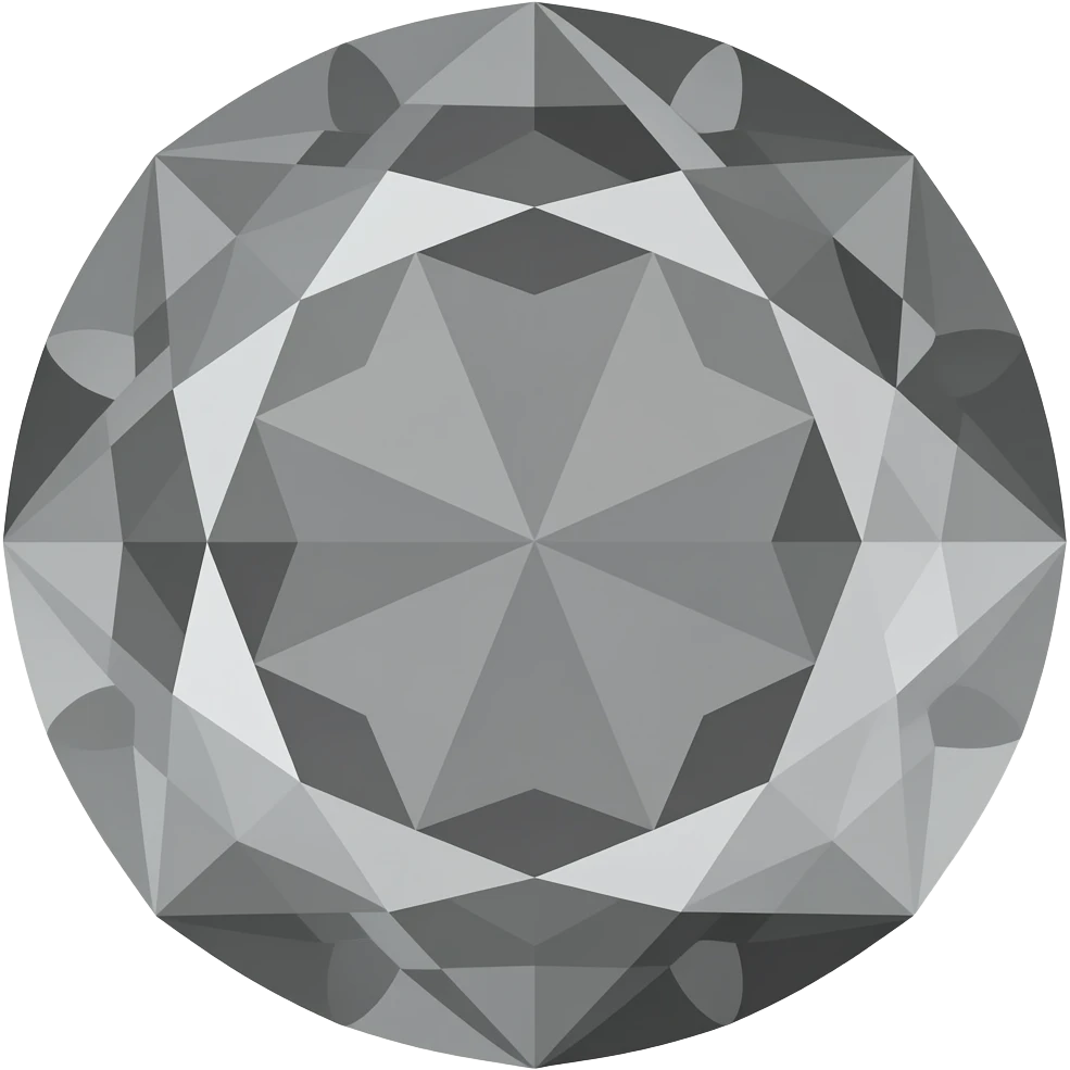 black and grey Pear Cut Cut gem emoji
