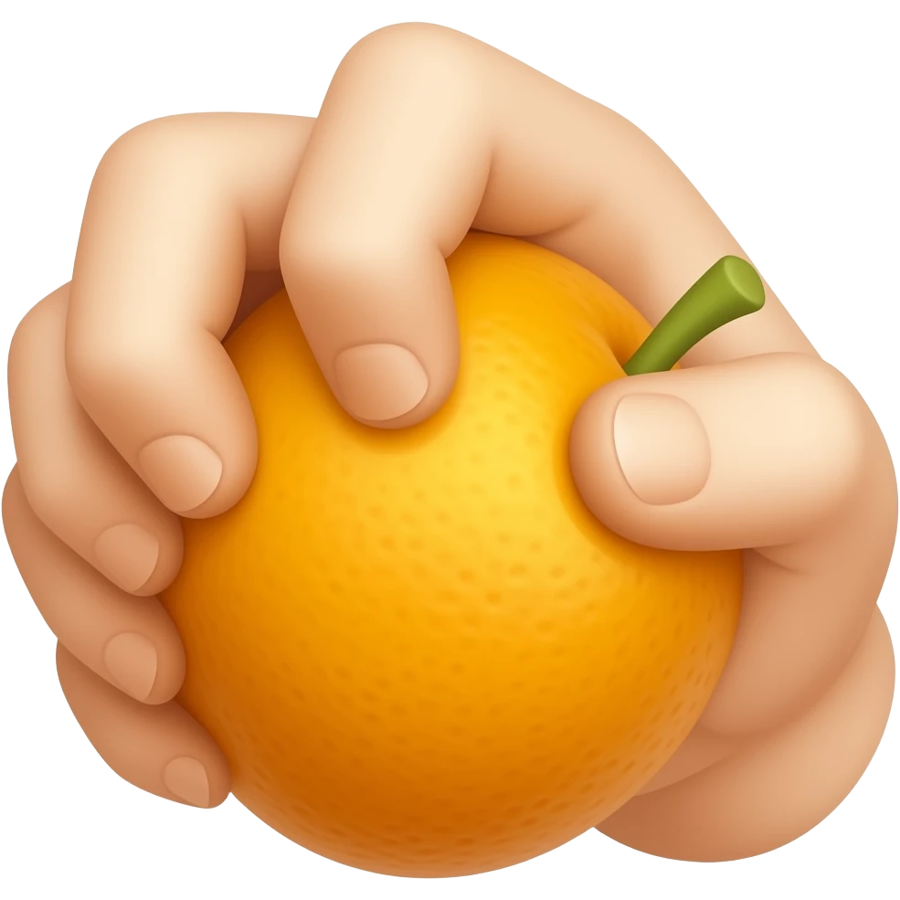 squeezing fruit emoji