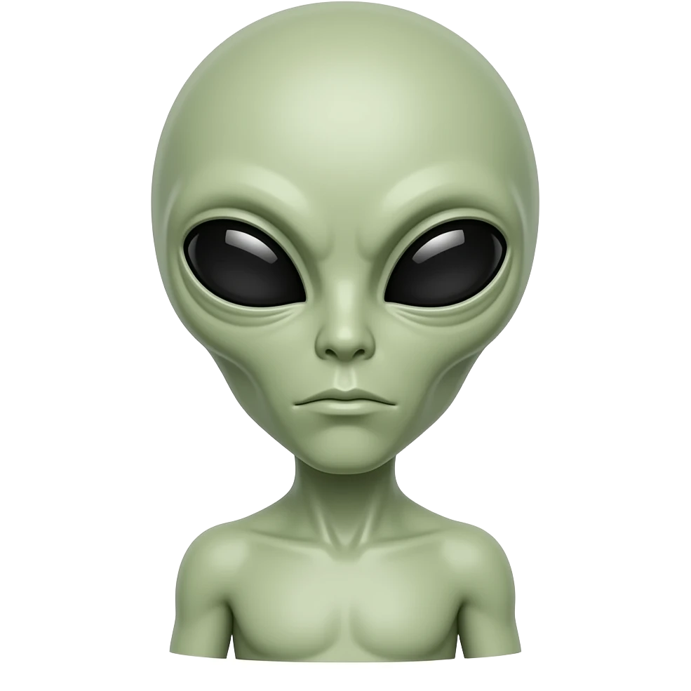 Alien naked emoji