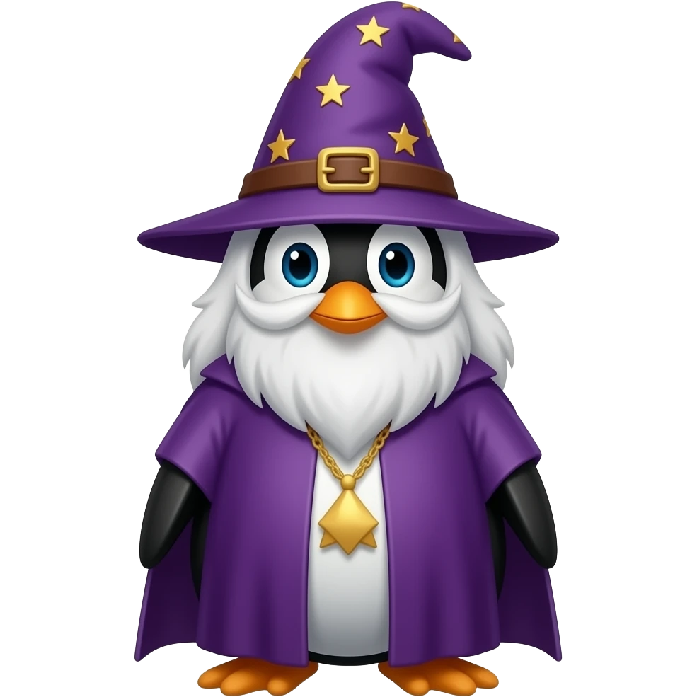 Penguin Wizard emoji