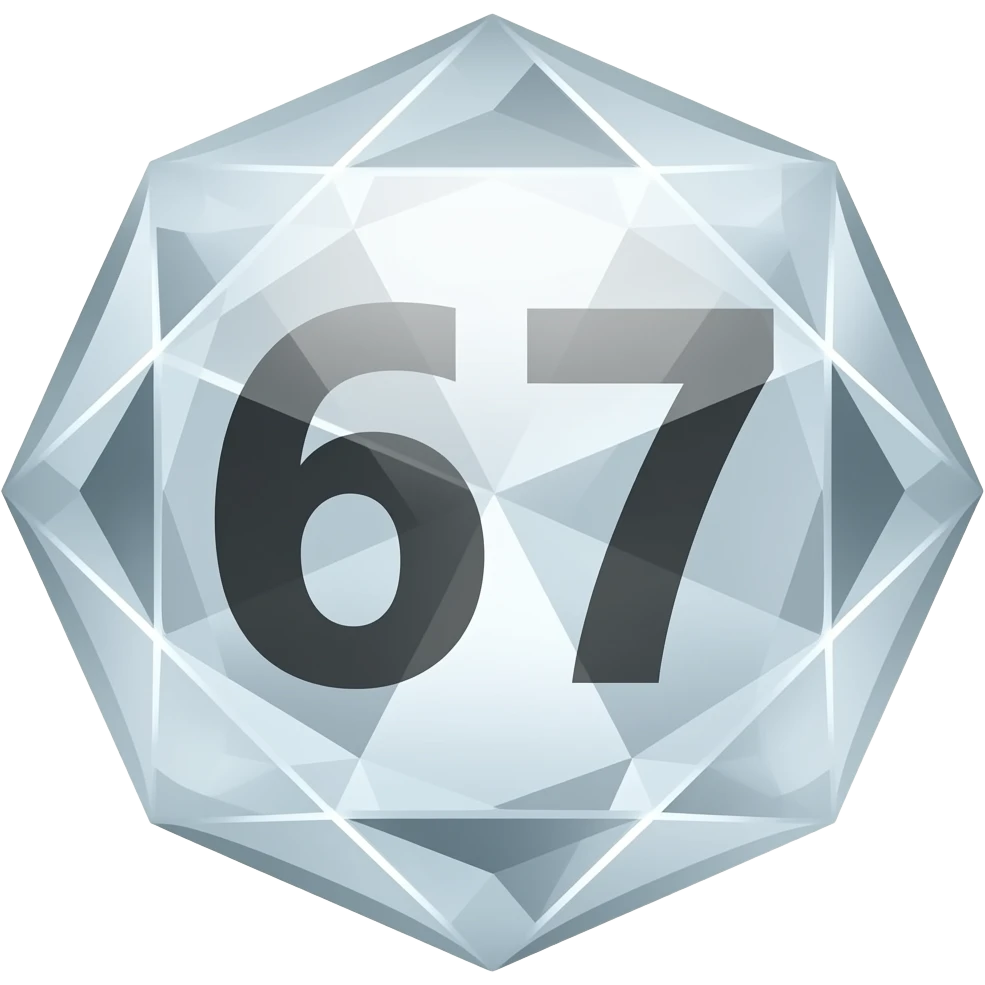 67 Diamond emoji