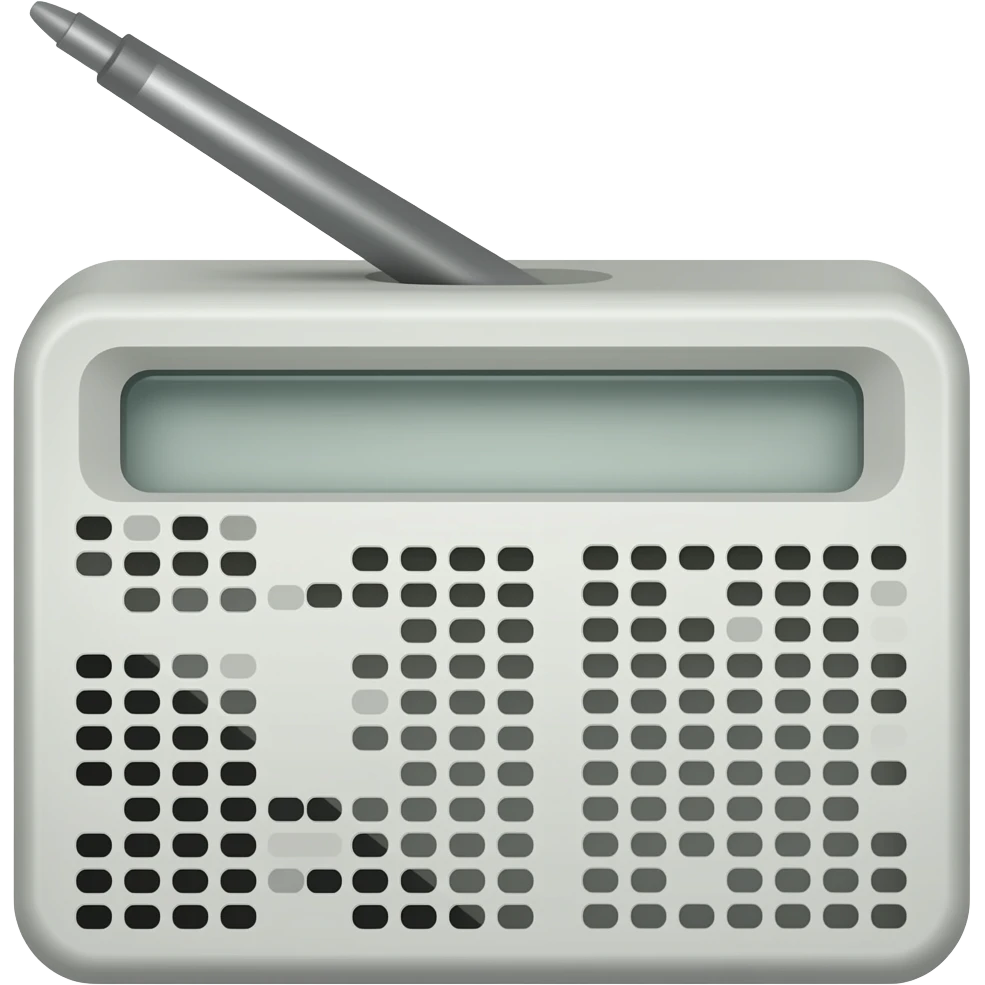 answering machine with siren emoji