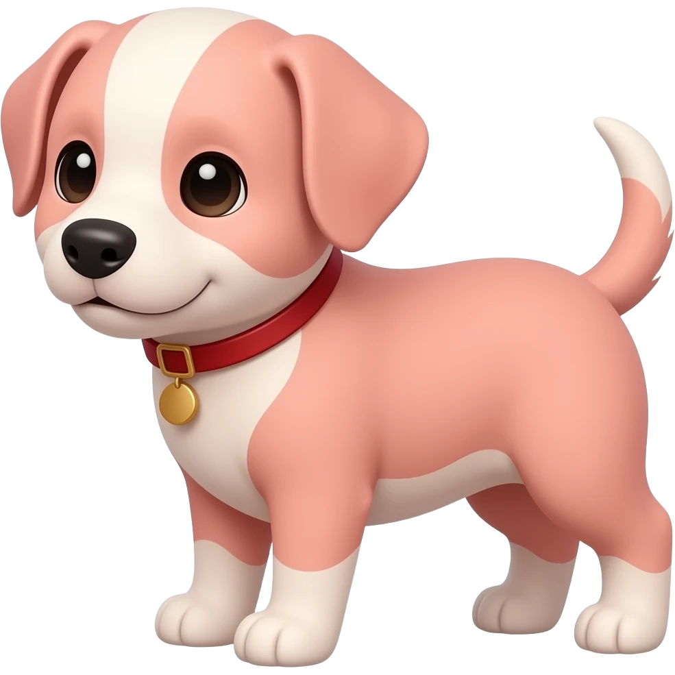 Cachorrinho cor de rosa emoji