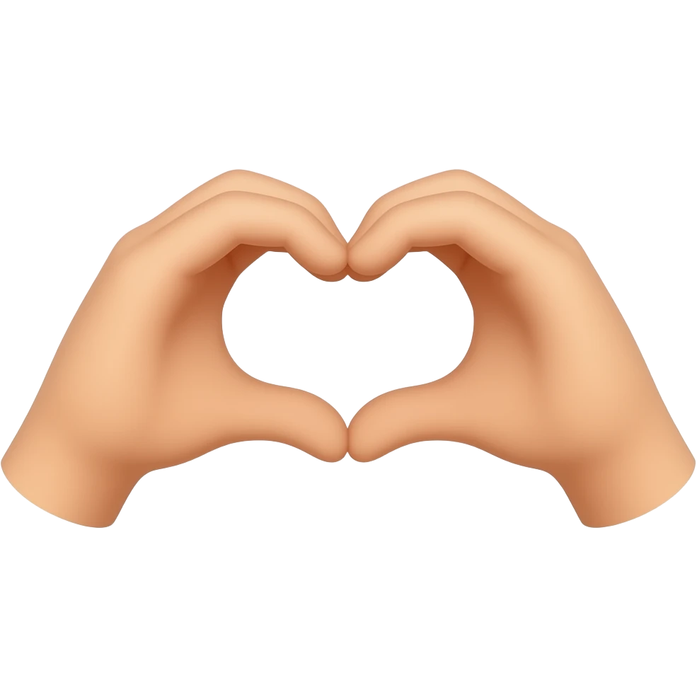 heart hands emoji