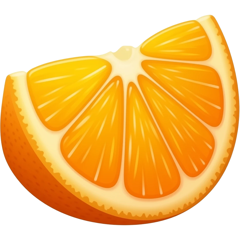 Peeled orange wedges emoji