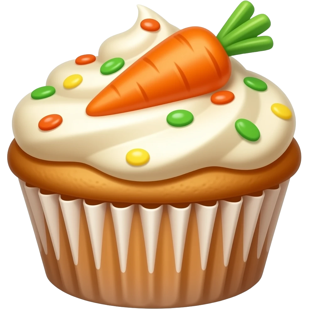 Carrot flavoured Muffin emoji
