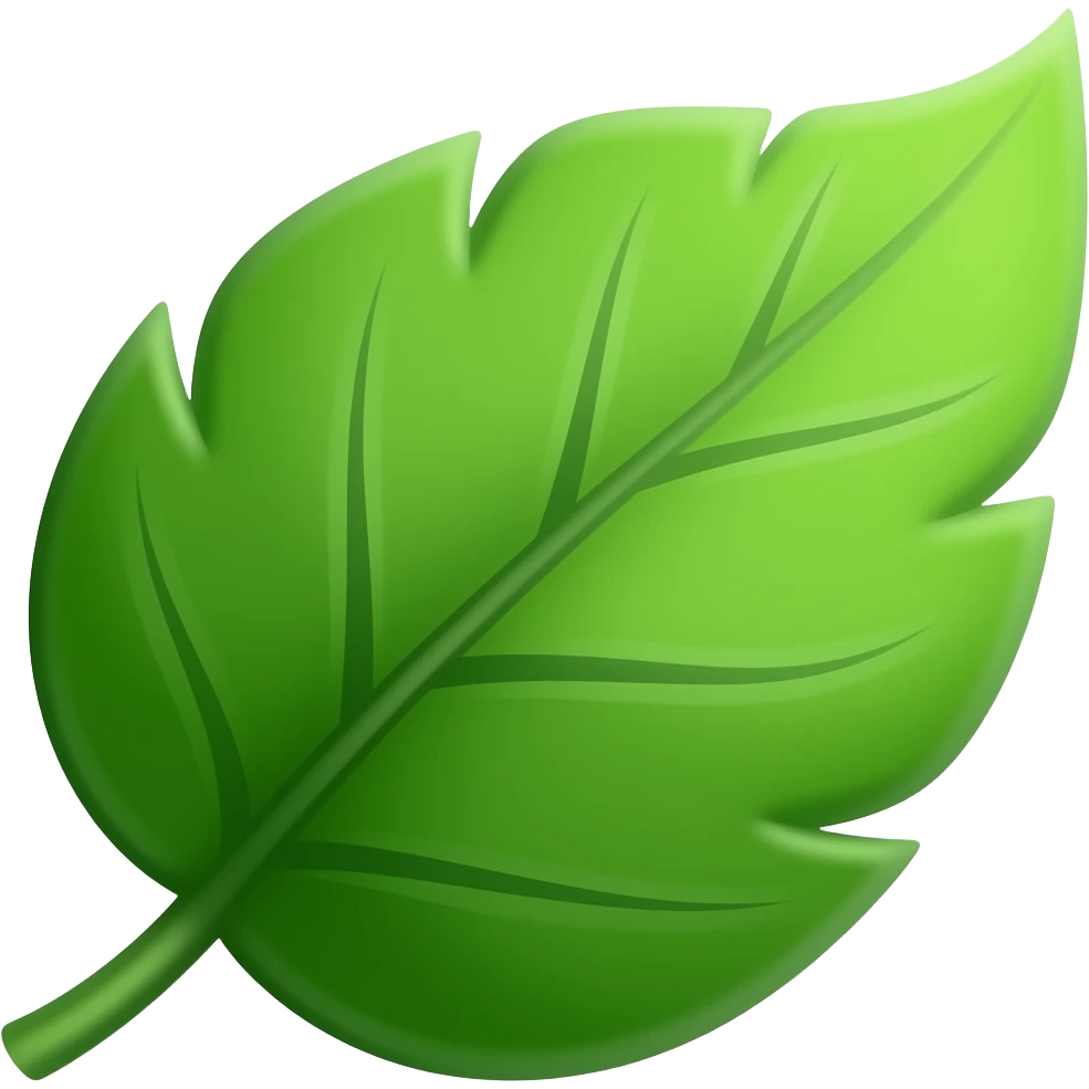 grünes blatt emoji