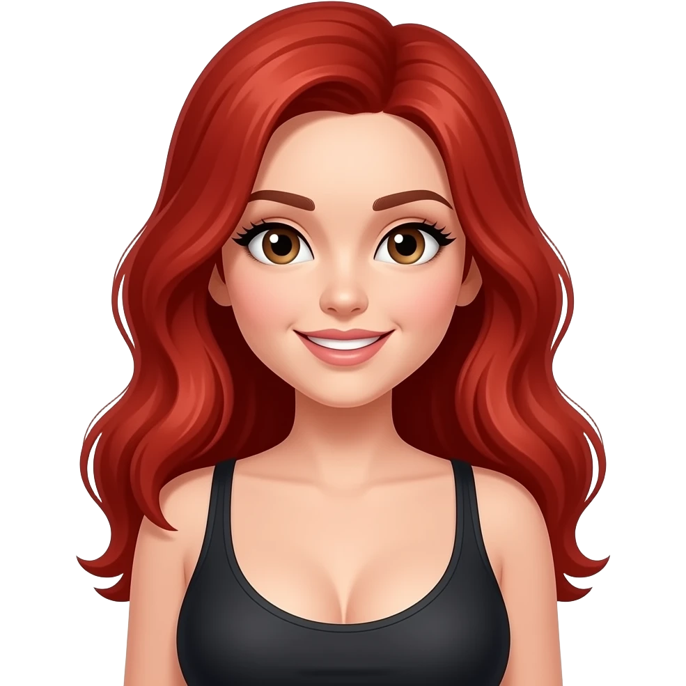 Red hair bigger boobs emoji