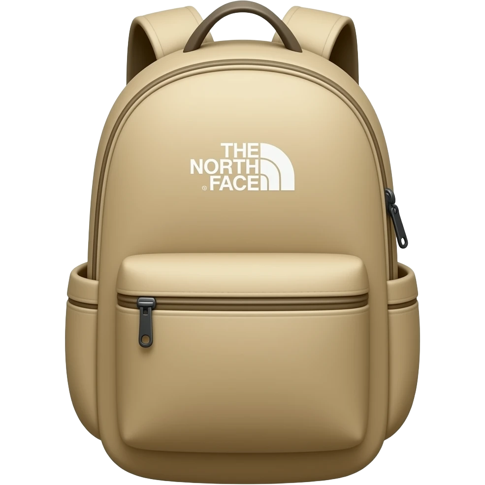 beige the north face backpack emoji