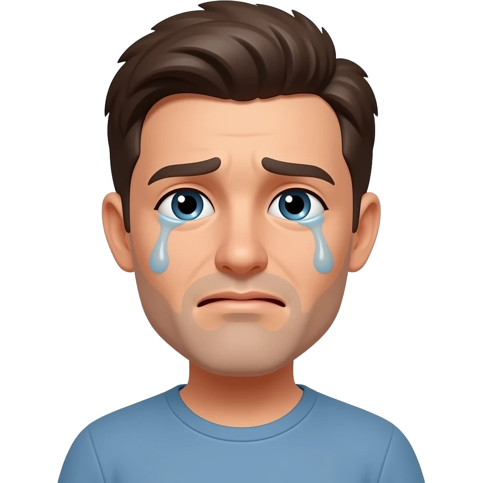 while crying emoji