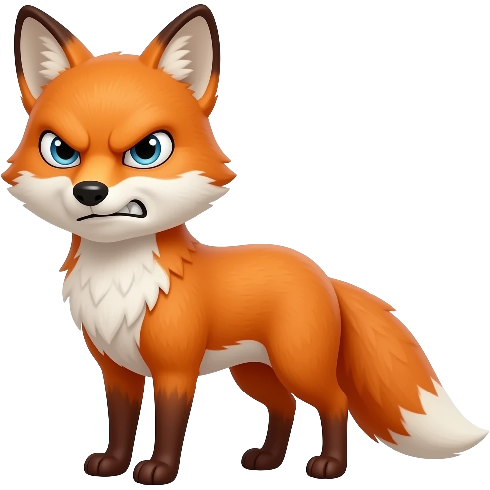Angry fox emoji