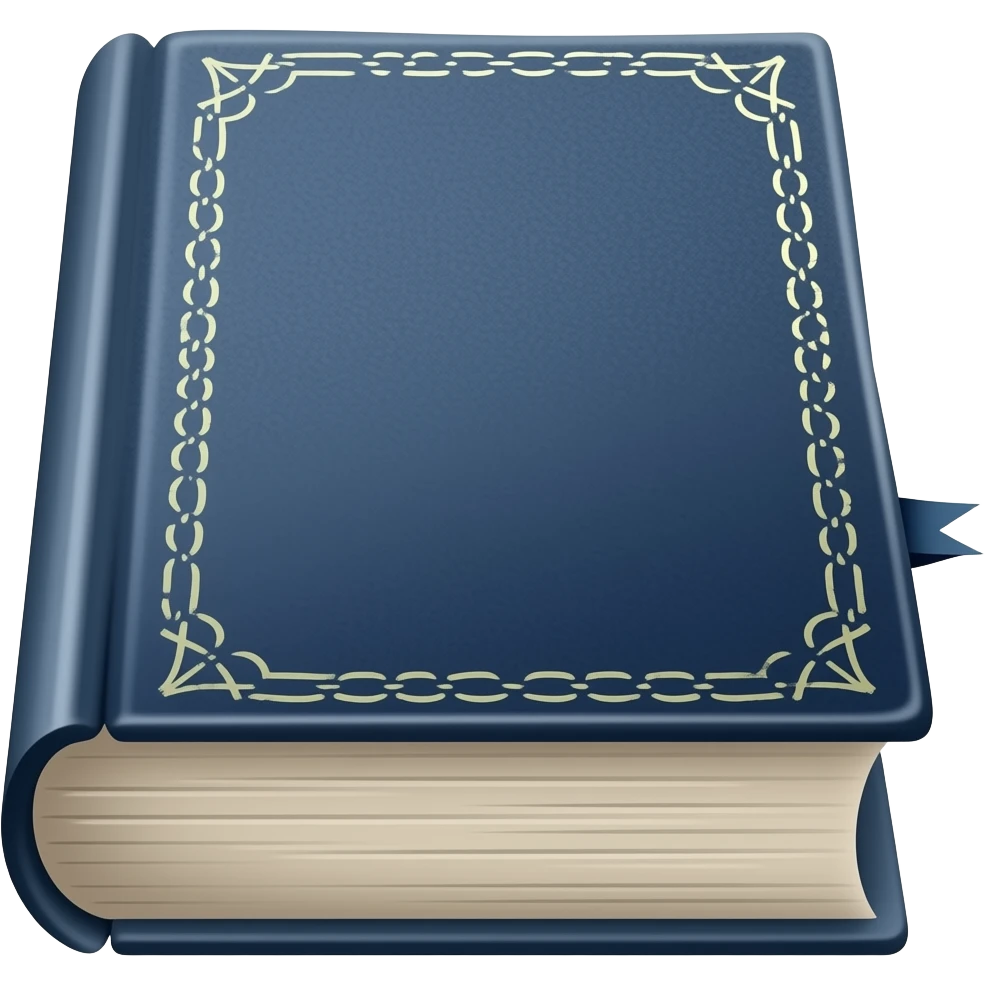 spellbook forward facing dark blue emoji