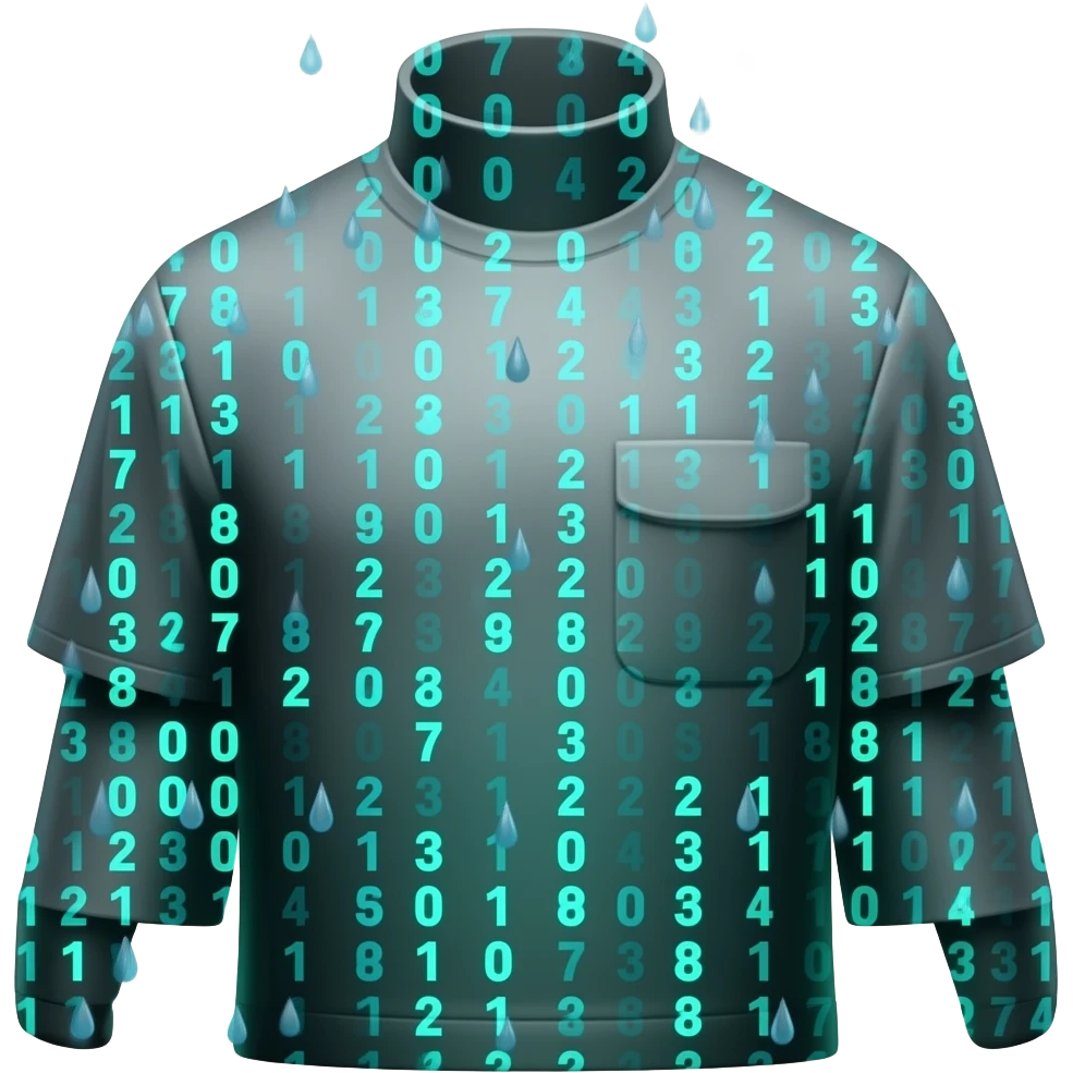 digital rain matrix emoji