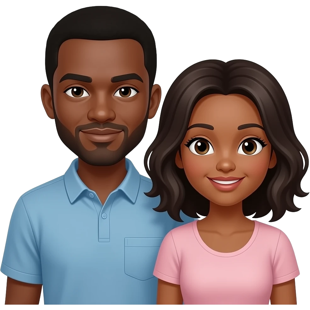 Black couple emoji