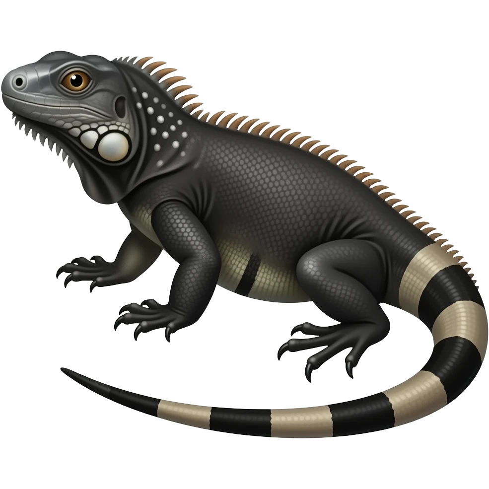 black  iguana emoji