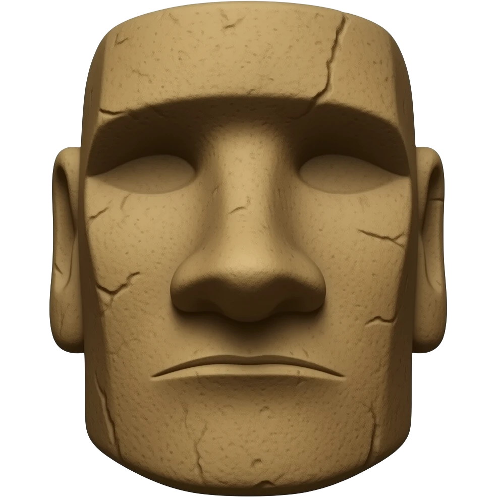 easter island head emoji emoji