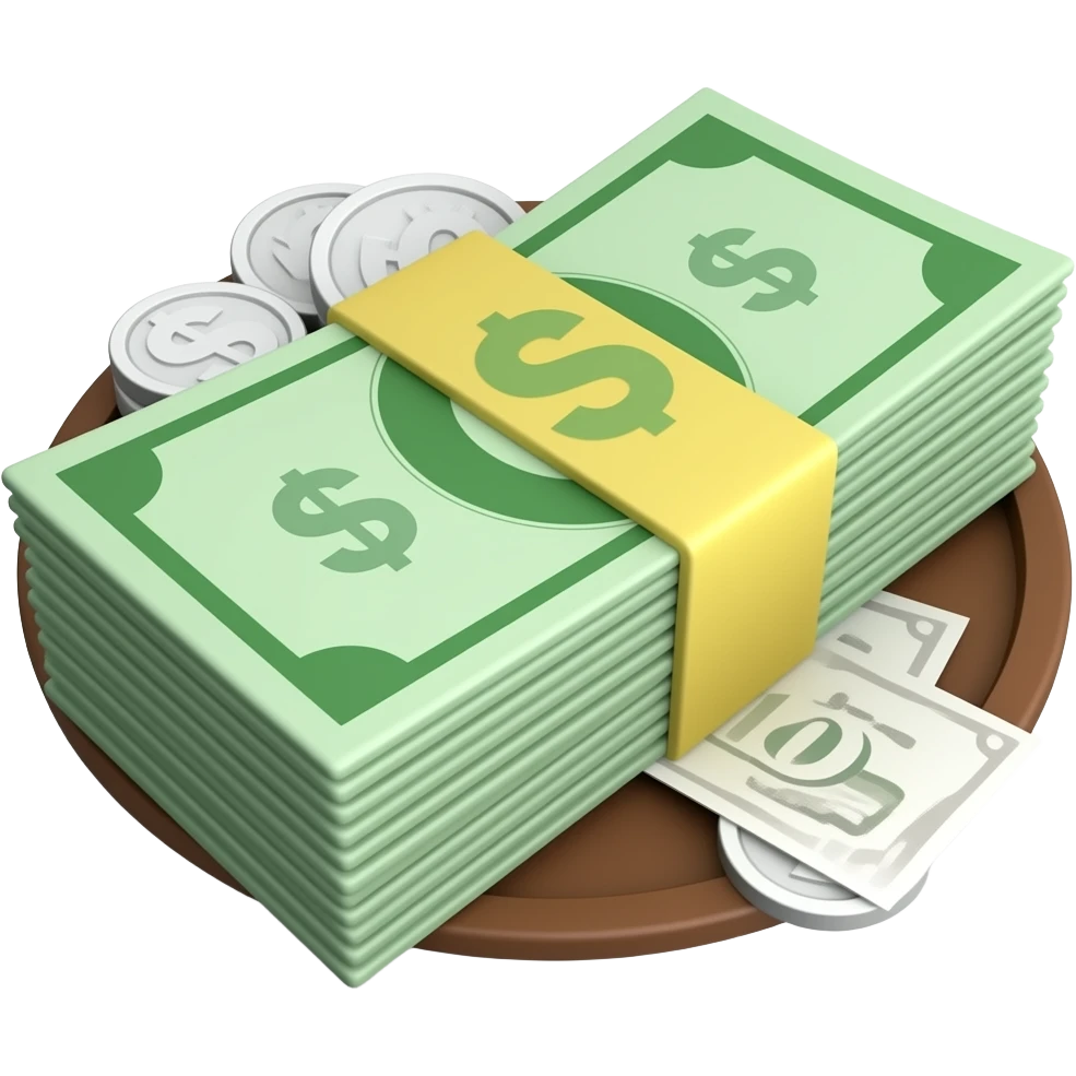 more money on table emoji