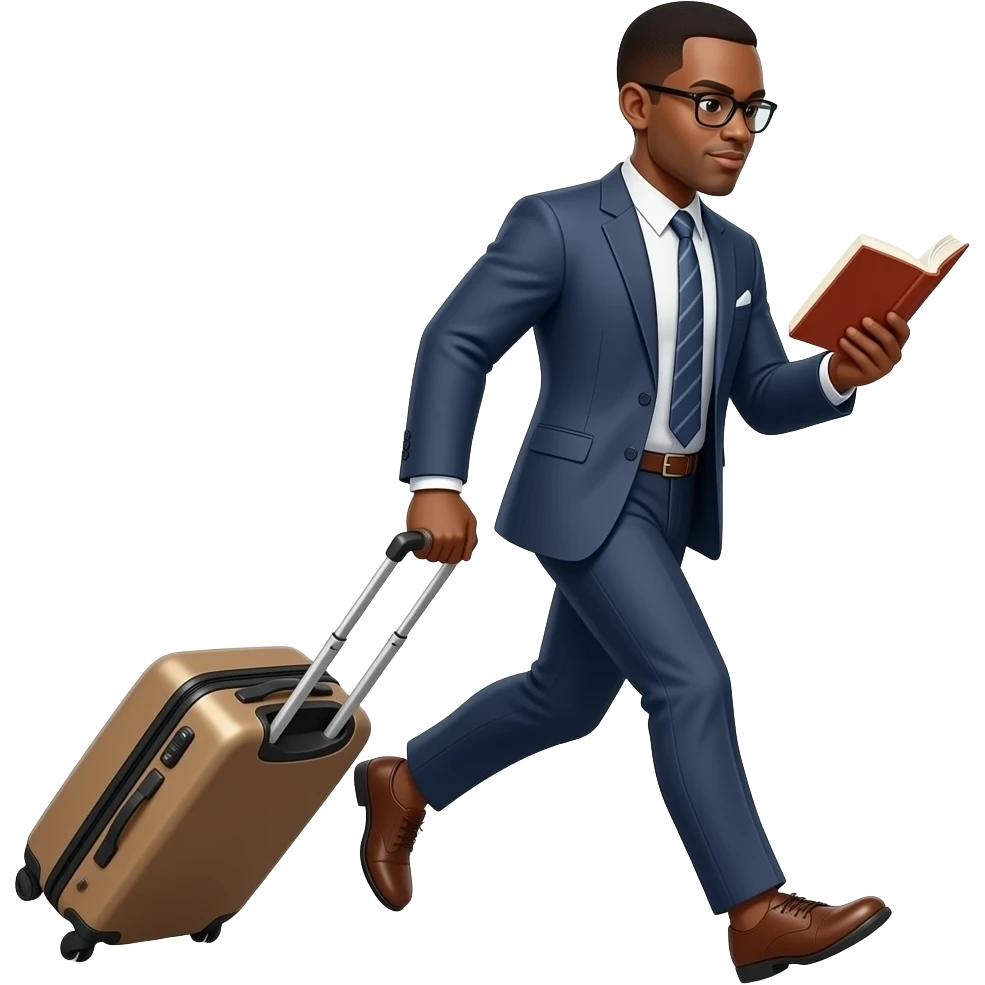 Full-body emoji of a light-skinned Black South African man speed ...
