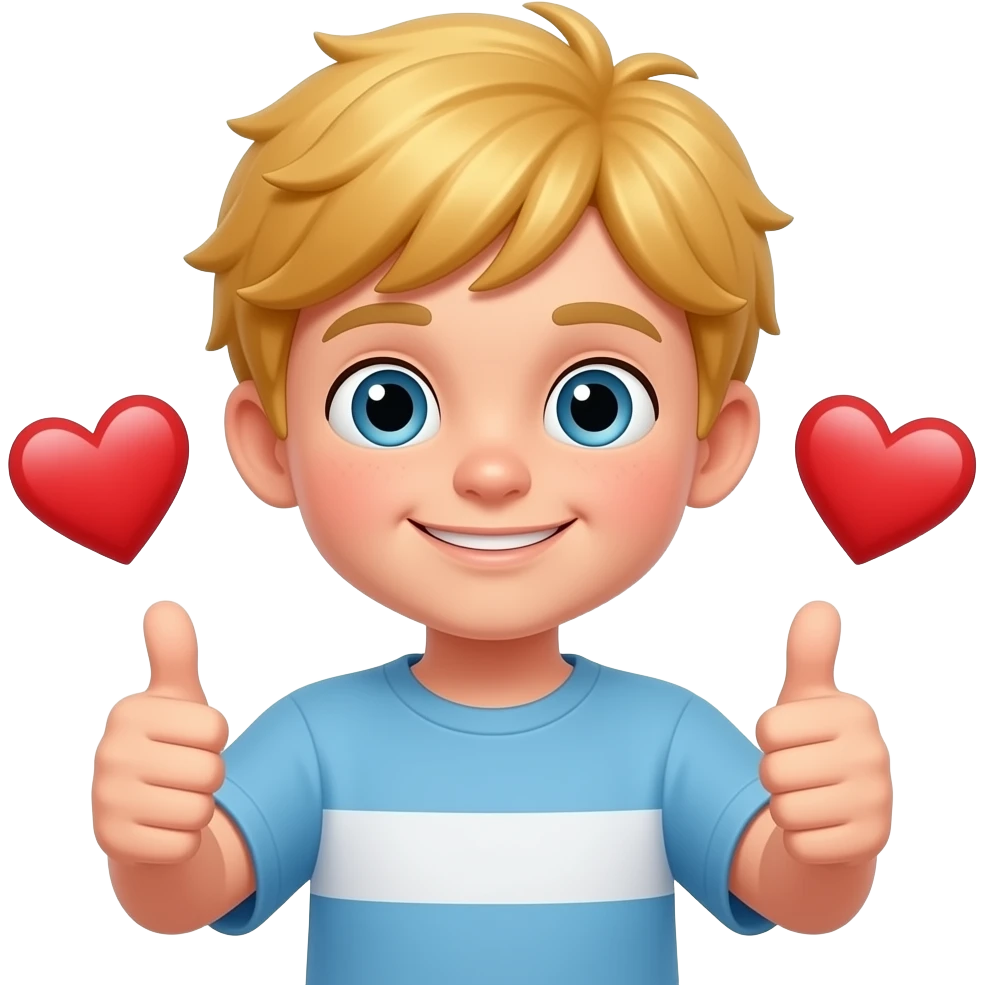 Niño rubio 👍👍❤️❤️ emoji