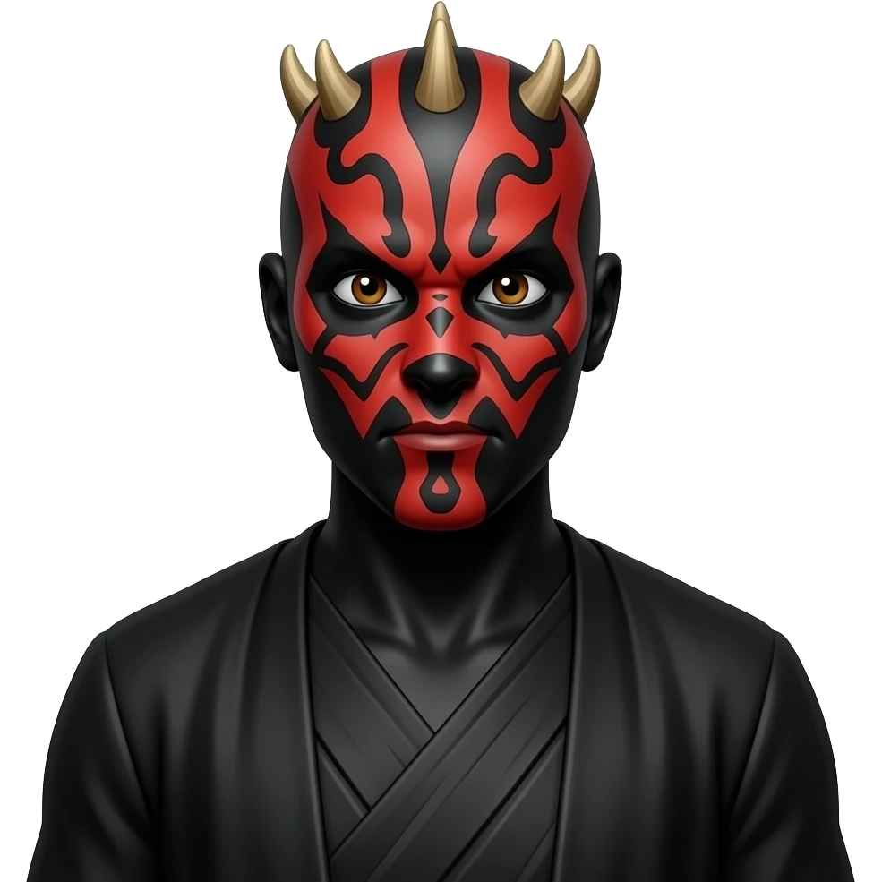 Full Length body Realistic Darth Maul emoji