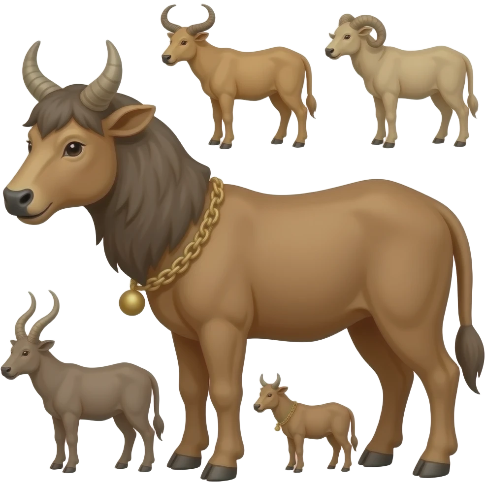 herd of animals neolithic era emoji | AI Emoji Generator