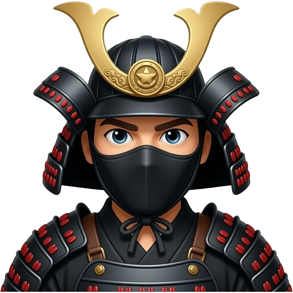 سامورایی مشکی نینجا emoji
