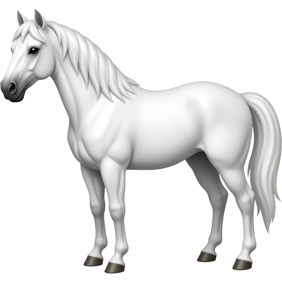 Weisse Pferd emoji