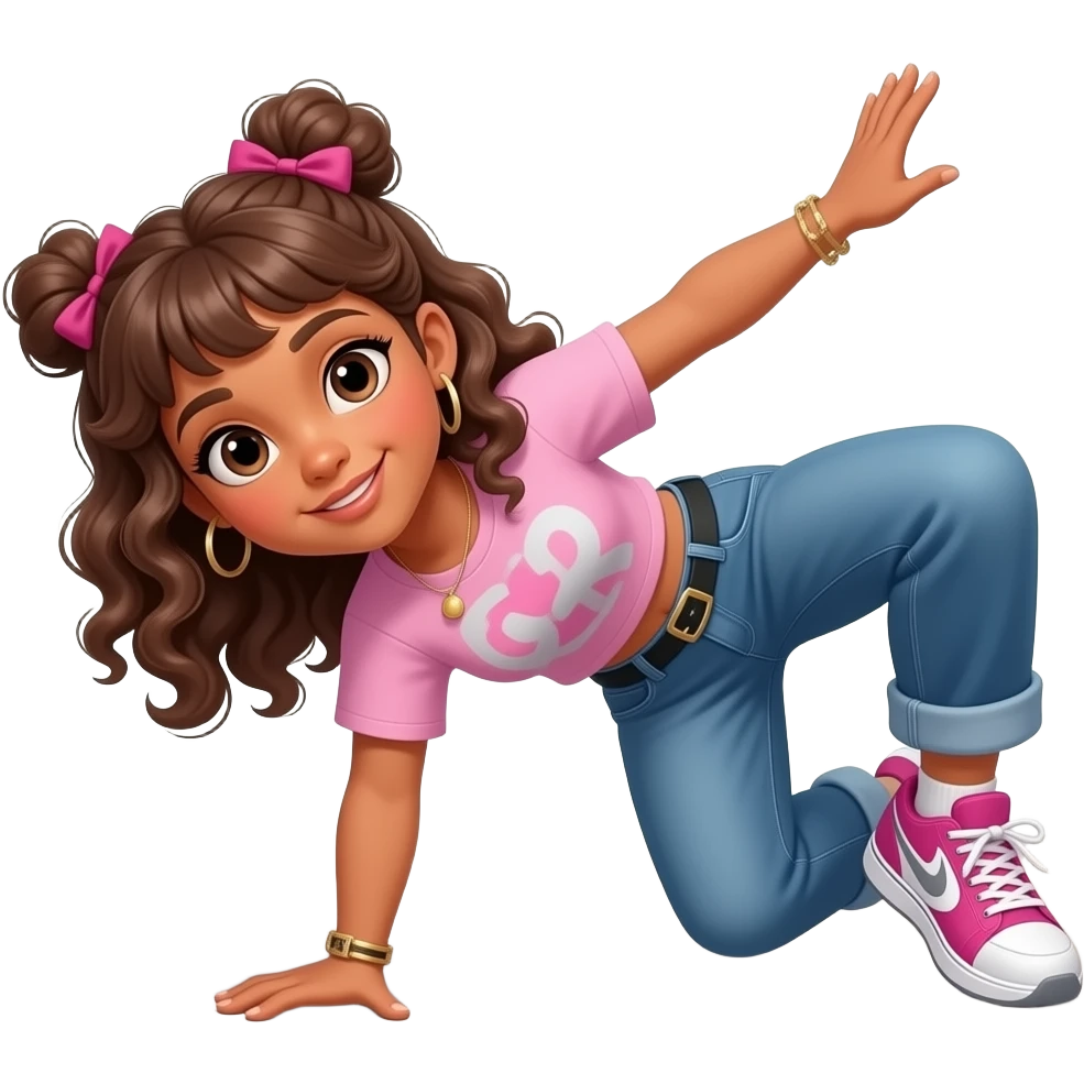 Girl crip walk emoji