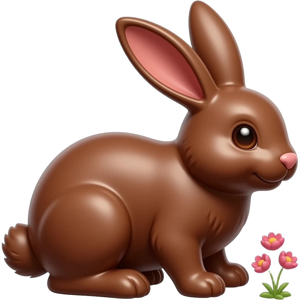 chocolate easter bunny emoji