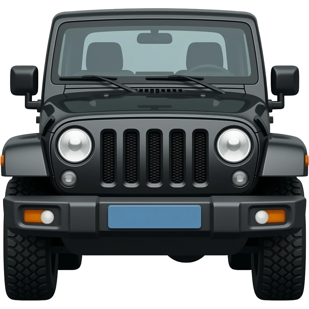 Mahindra thar black emoji