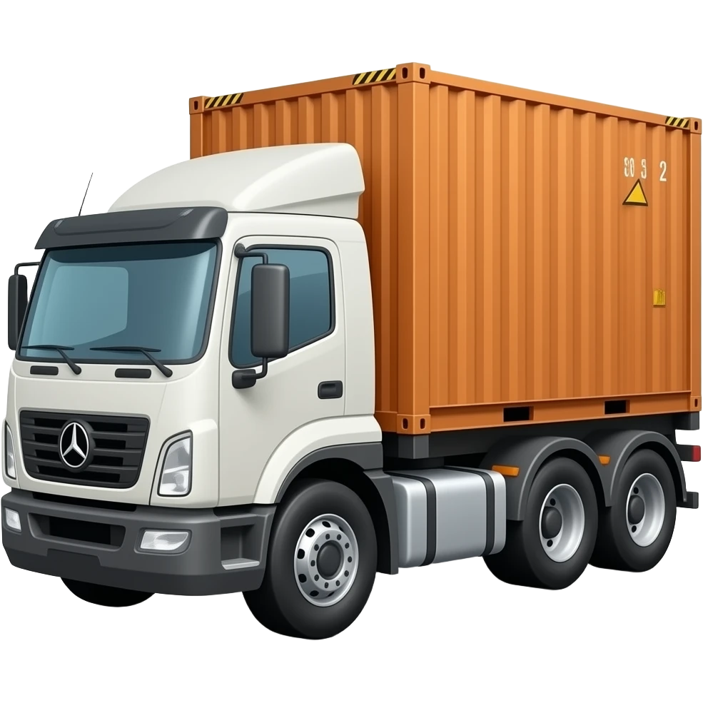 Container truck emoji