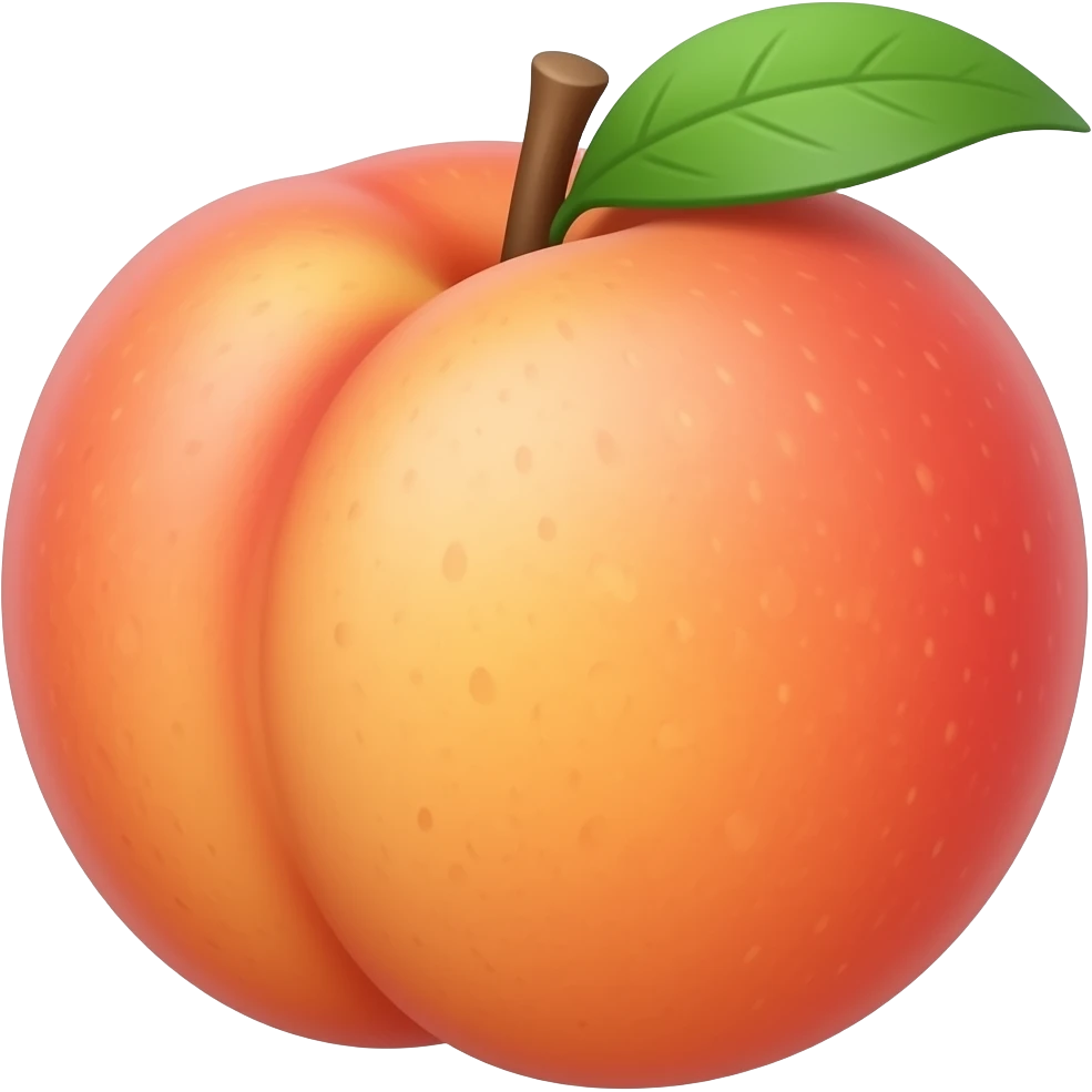 Slapped indentation peach emoji
