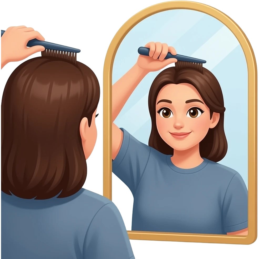 💇🏻‍♀️🪞 emoji