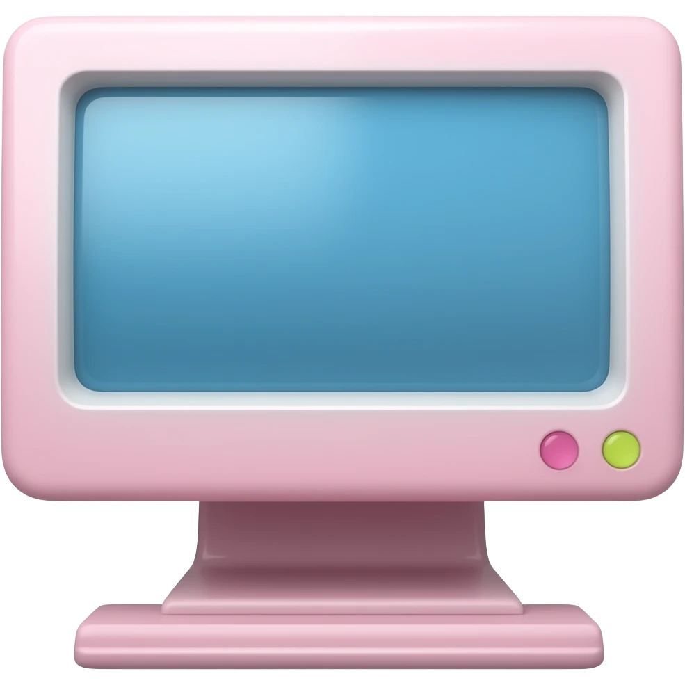 pink desktop computer emoji