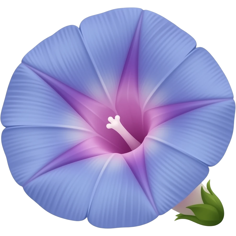 Нарисуй реалистичный цветок ипомеи (Ipomoea) emoji