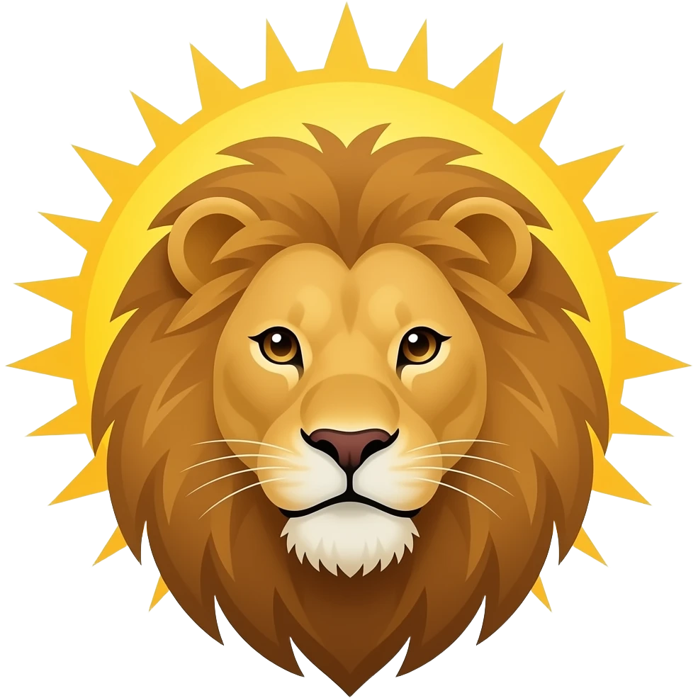 ایموجی شیر و خورشید برام بساز emoji