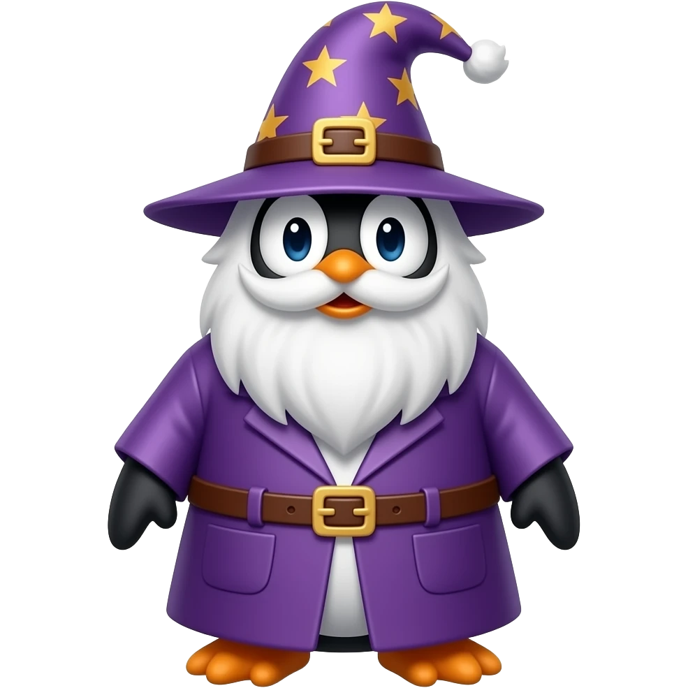 Penguin Wizard emoji