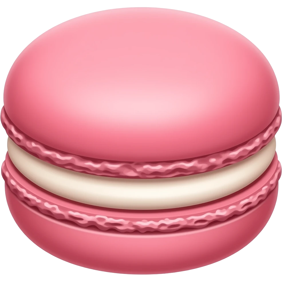 Pink macaron emoji