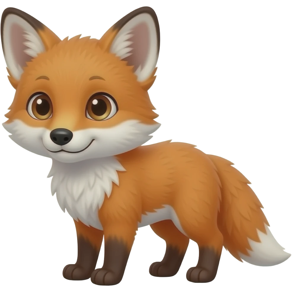 A red fox pup emoji