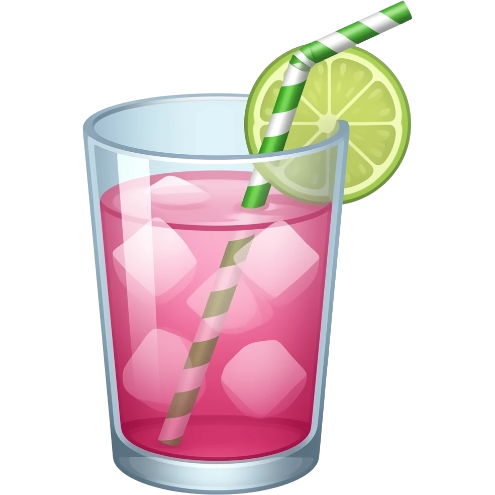 Pink drink emoji