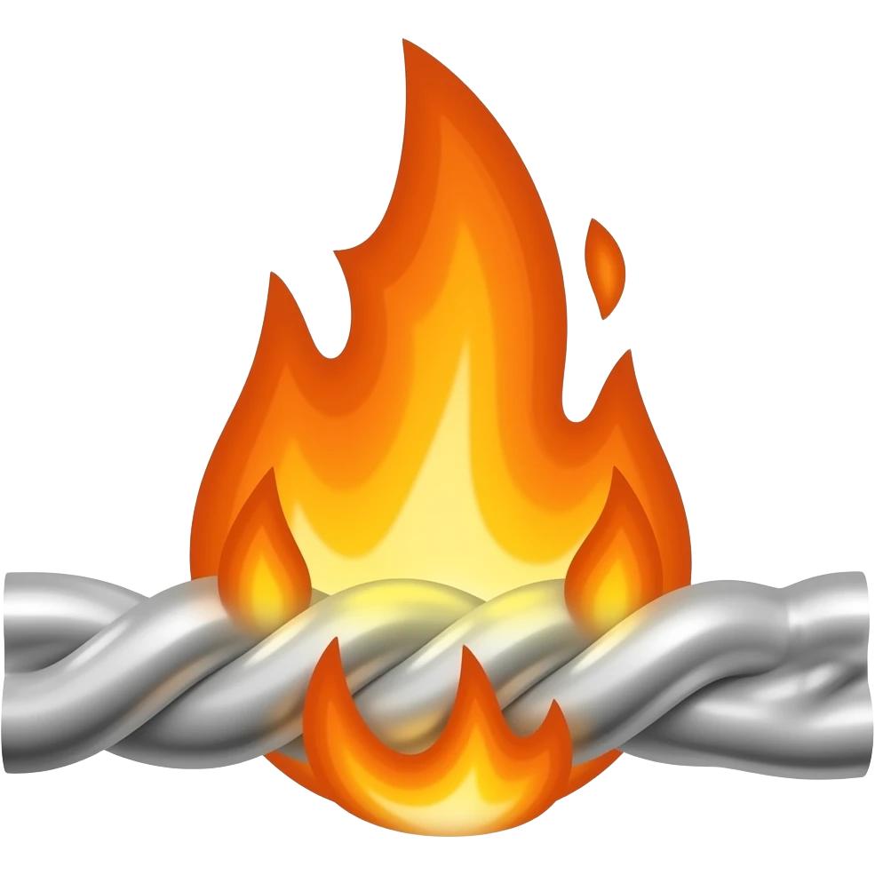 wire on fire emoji